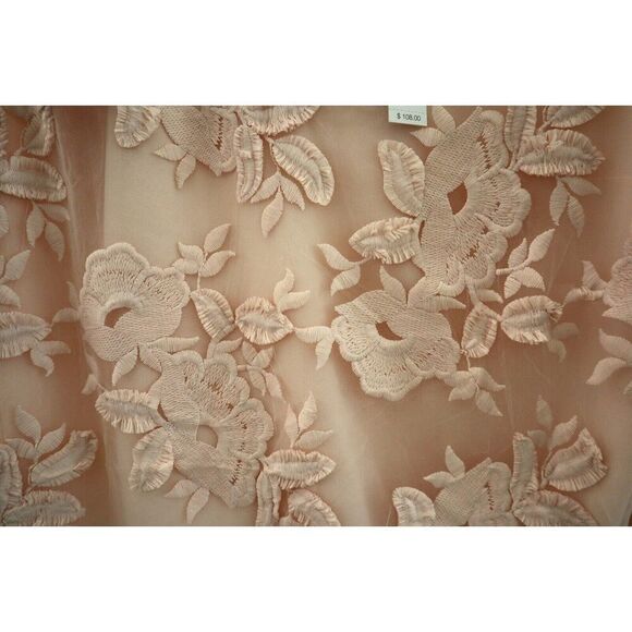 T Tahari FD189506 Women Sz L Pink Harla Lace Embellished Sleeveless Blouse - Picture 5 of 13